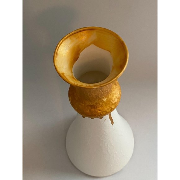 Home Décor Recycled Glass Vase Unusual Shape Paint - Picture 2 of 4